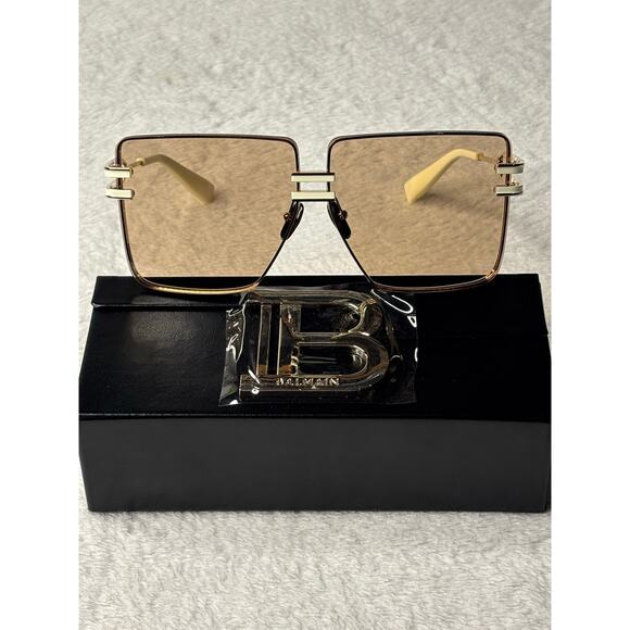 Brand New Balmain Sunglasses - GENDARME BPS109C-66 Size 66-10-145